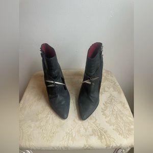 Jeffrey Campbell Handmade Ibiza Last Ankle Stiletto Heel Boots with Spikes